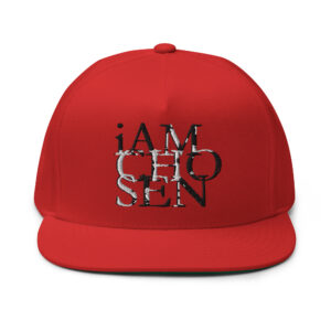 Iamchosen Red Cap (Black and White Embroidery Front and Back)