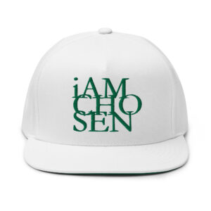 Iamchosen White Cap (Green  Embroidery)