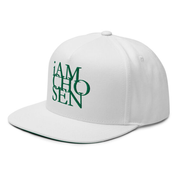 Iamchosen White Cap (Green  Embroidery) - Image 6