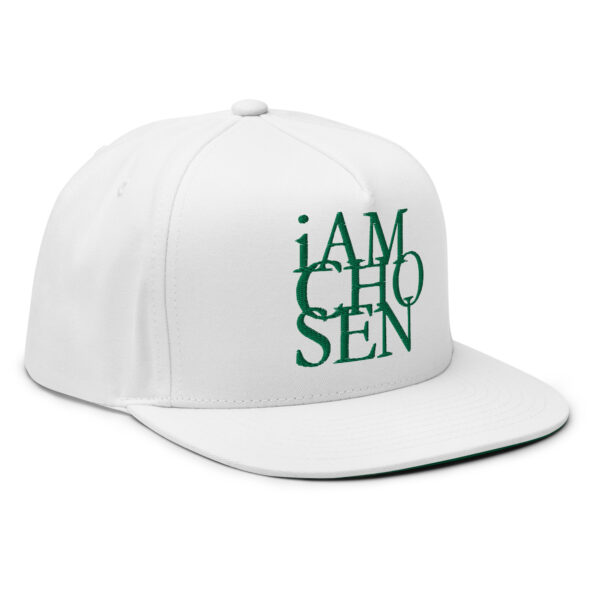 Iamchosen White Cap (Green  Embroidery) - Image 4